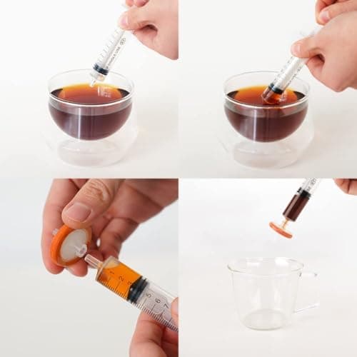 Syringe Filter for Espresso, PTFE Membrane 0.45um, 100PCS Orange