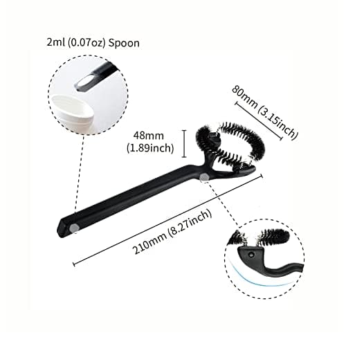 360° Rotatable Espresso Machine Cleaning Brush, 58mm Group Head