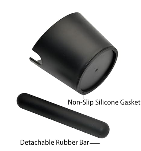 2pcs Espresso Knock Box Silicone Mat with Removable Bar Tool Anti-Slip Base
