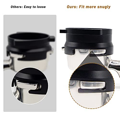 Espresso Dosing Funnel, Aluminum Metal Barista Coffee Dosing Funnel for 54mm Breville Portafilter in Black
