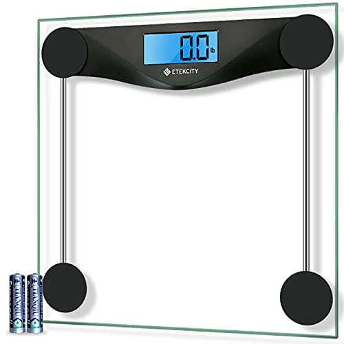 Etekcity Bluetooth Digital Bathroom Scale, Large Blue LCD, High Precision, Upgraded BMIC.weight