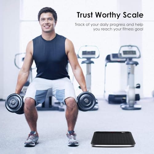 Himaly Digital Body Weight Scale with Step-On Tech and Large Silicone Platform, 400lbs Capacity