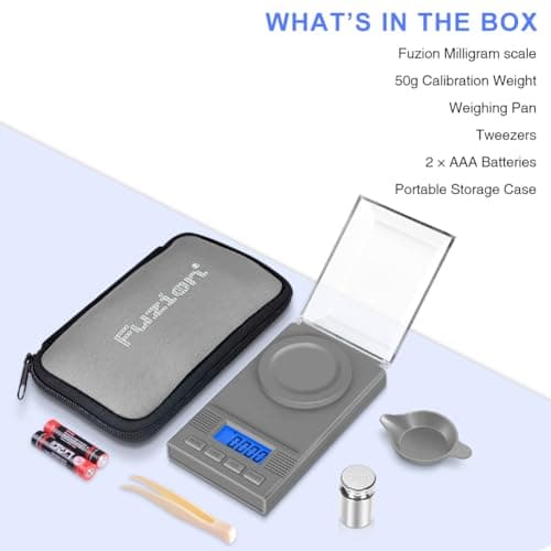 Fuzion Milligram Scale for Precise Powder, Jewelry, and reloading Weights