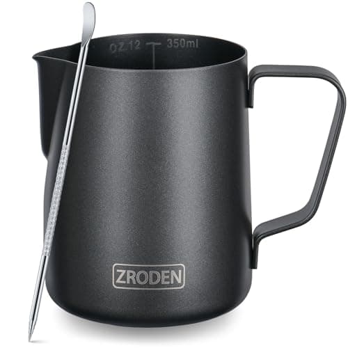 Stainless Steel Milk Frothing Pitcher for Espresso Machines
