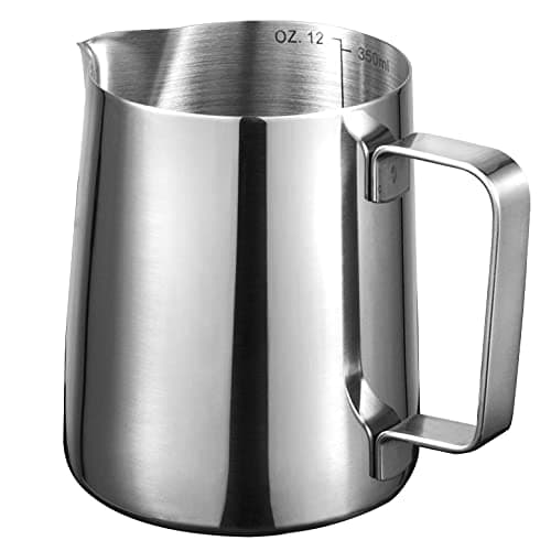 Stainless Steel 12oz/20oz Espresso Milk Frothing Pitcher for Coffee Art