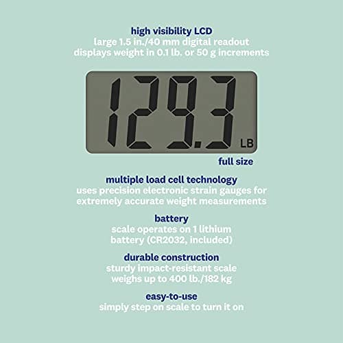 Conair Digital Glass Scale for Weight Watchers Weight Tracking