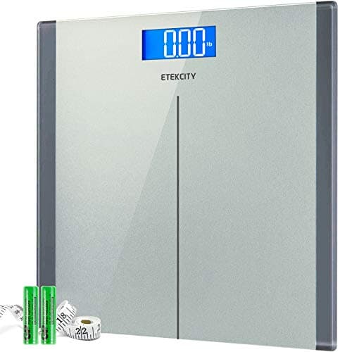 Etekcity Bluetooth Digital Bathroom Scale, Large Blue LCD, High Precision, Upgraded BMIC.weight