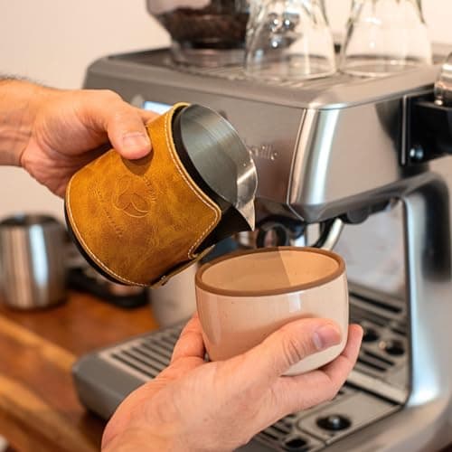 Stainless Steel Handleless Milk Frother Pitcher - 450ml Espresso Milk Jug for Latte Art