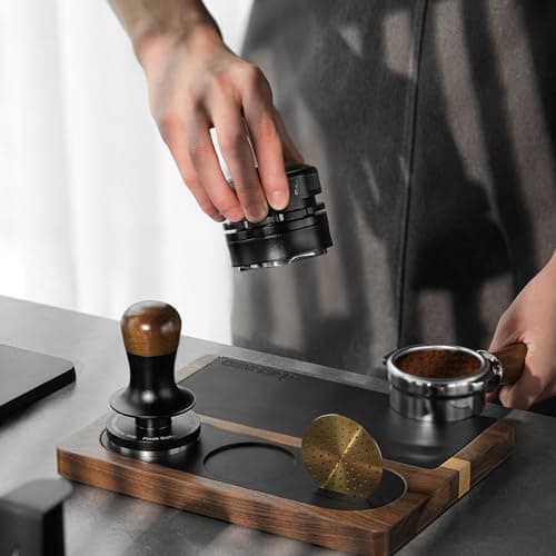 MHW-3BOMBER TS5151 Espresso Tamping Station 51-58mm Detachable Silicone Mat
