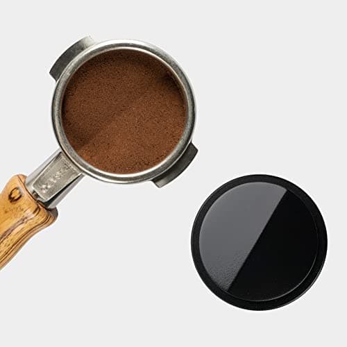 Professional Espresso Distribution Tool - 58.35mm Single-Line Convex Base, Black Coating