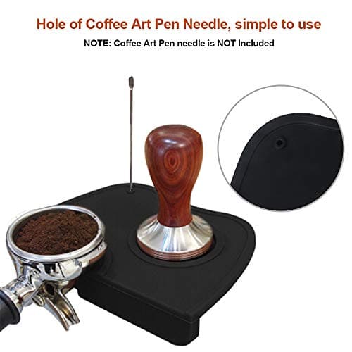 ledorr Non-Slip Silicone Espresso Tamper Mat, Food Safe for Home KitchenOffice