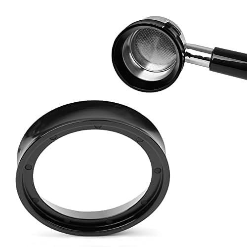 53mm Magnetic Espresso Dosing Funnel, Anodized Aluminum, 9 Magnetized Steels, Breville Portafilter Compatible