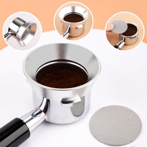 54mm Magnetic Espresso Dosing Funnel with Aluminum Mesh Filter for Kitchen and Coffee Shops