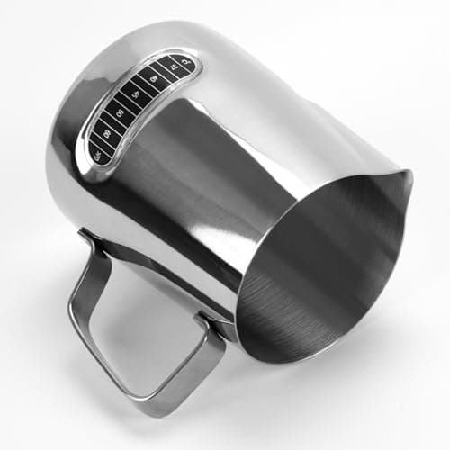 20 oz Stainless Steel Milk Frother Pitcher with Thermometer