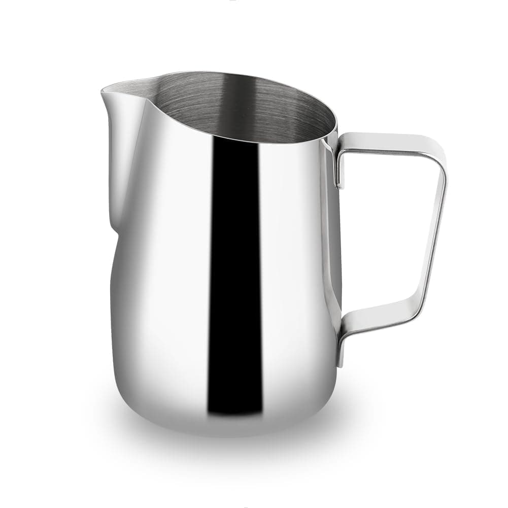 watchget Stainless Steel 15oz Frothing Pitcher for Espresso Machines Silver