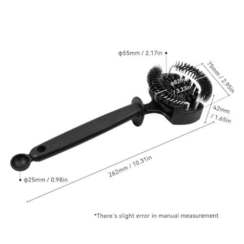 Espresso Coffee Machine Cleaning Brush 360° Nylon Bristles V2 58mm