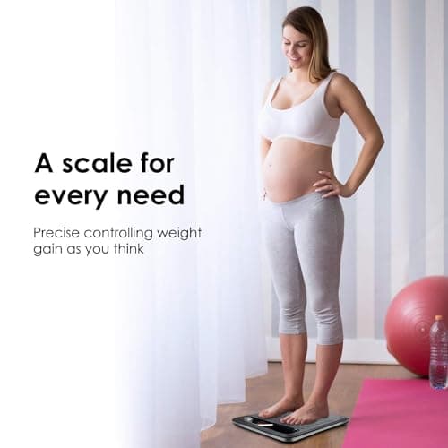 Himaly Digital Body Weight Scale with Step-On Tech and Large Silicone Platform, 400lbs Capacity