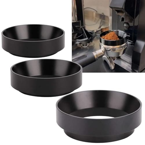 Aluminum Coffee Powder Dosing Rings & Funnel, Black(51MM)