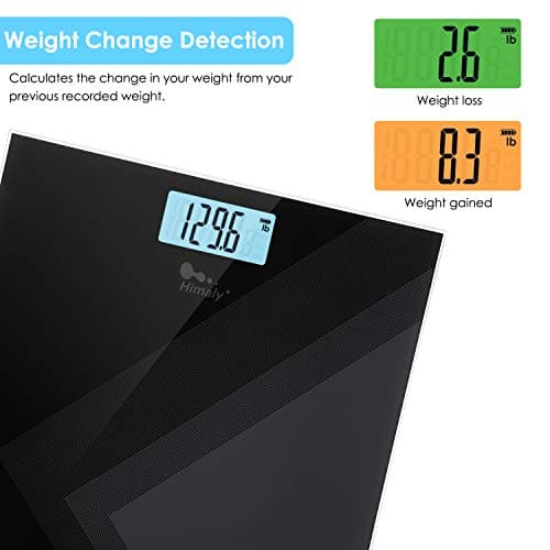 Himaly USB Rechargeable Digital Body Scale, 400Ibs Capacity, Backlight Display