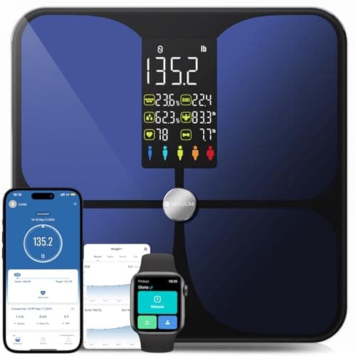 Lepulse Large Display Body Fat Scale: Accurate Weight & Body Composition Analysis
