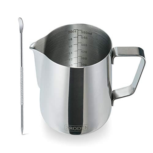Stainless Steel Milk Frothing Pitcher for Espresso Machines