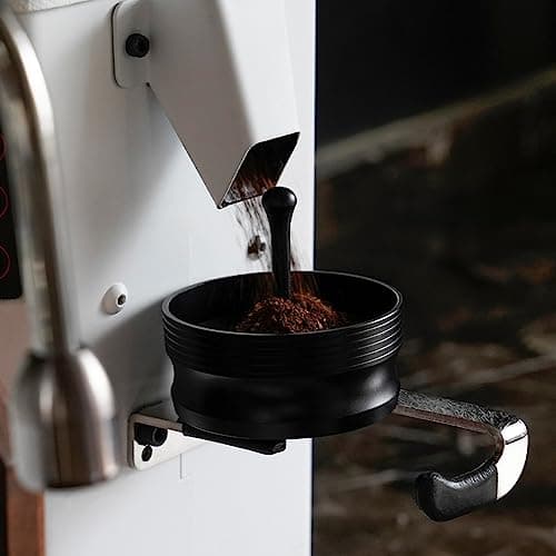 58mm Coffee Dosing Ring, Aluminium Alloy Black Coffee Powder Picker