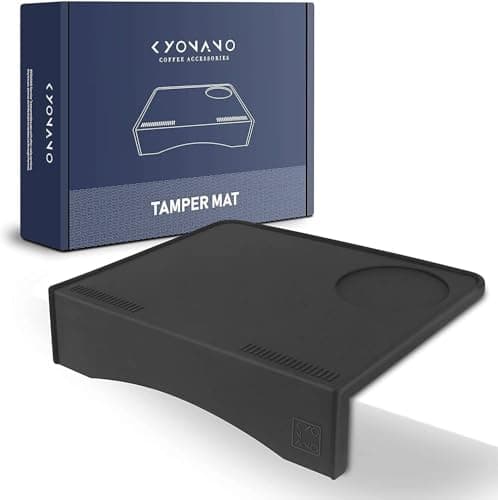 KYONANO Espresso Tamping Mat - Gray Silicone 7.5x6 Inch Non-Slip Tool