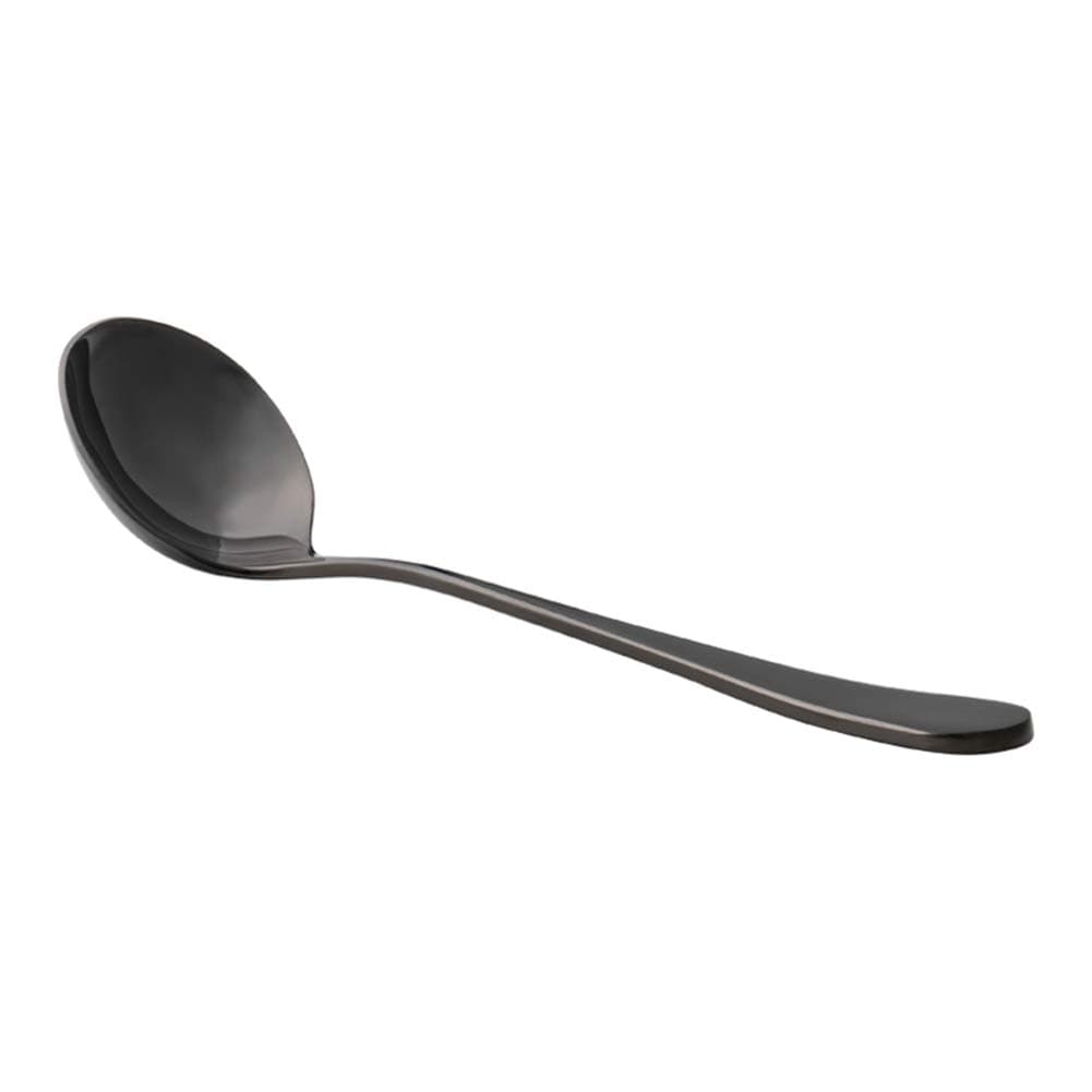 Watchget Professional 5.9 Inch Round Stainless Steel Coffee Cupping Spoon - Black