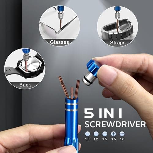 JOREST Watch Repair Kit - Battery, Link & Opener Tools Included