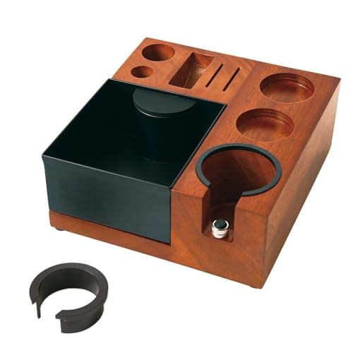 9-in-1 Espresso Knock Box & Tamp Station - Perfect Fit for 51mm, 53mm, 54mm, 58mm Tampers
