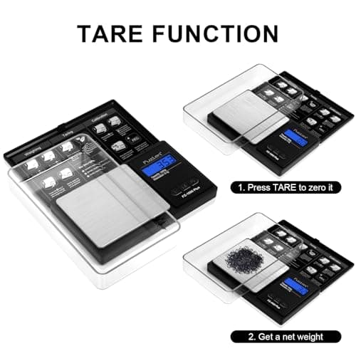 Fuzion Digital Pocket Scale .1g Accurate 1000g for Food Jewelry Herbs Spices Coins Grams & Ounces