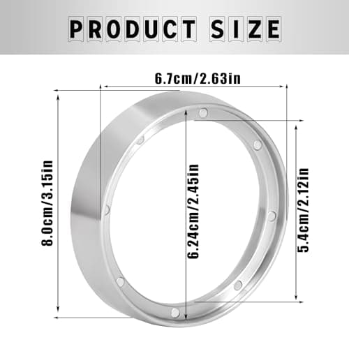 54mm Magnetic Espresso Funnel, Lightweight Aluminum Accessories for Perfect Brew