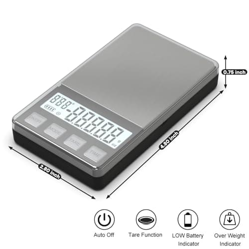 Weightman Mini Espresso Scale with Timer 1000g Kitchen Scalegrams & Ounces