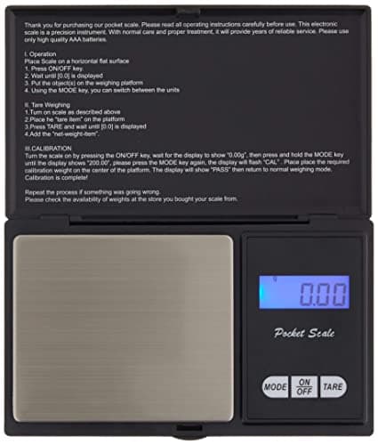 Precision Digital Food Scale 500g Ounces GramsPortable Jewelry Scale Battery Included