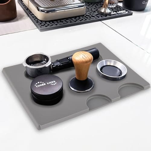 Professional Food Grade Silicone Espresso Tamping Mat Anti-Slip for Baristas Home Kitchen Bar 11.81 x 8.54 Inch
