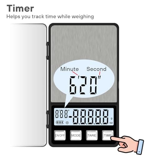 Weightman Mini Espresso Scale with Timer 1000g Kitchen Scalegrams & Ounces