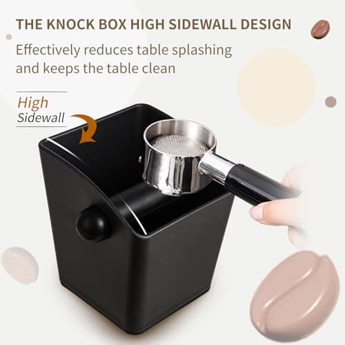 Espresso Machine Knock Box Tamping Mat Set of 2 Anti-Slip Base