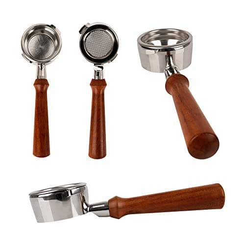 Gaggia Compatible 58mm Bottomless Portafilter with 18g Basket Rosewood