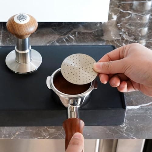 51mm Espresso Puck Screen Stainless Steel Filter Reusable for Portafilter