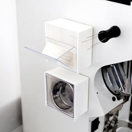 watchget 51mm-58mm Round Coffee Filter Holder, Magnetic Storage Container, White