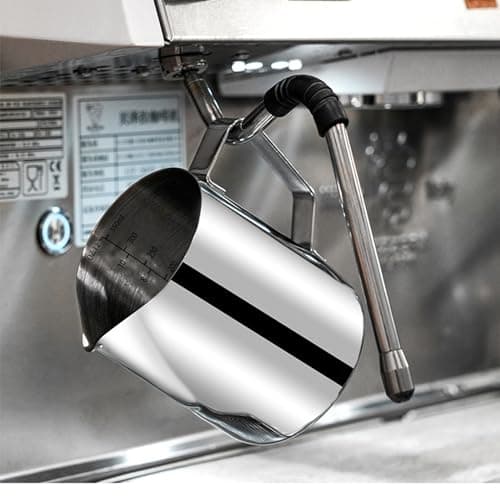 Stainless Steel Milk Frothing Cup for Coffee Steaming 12oz