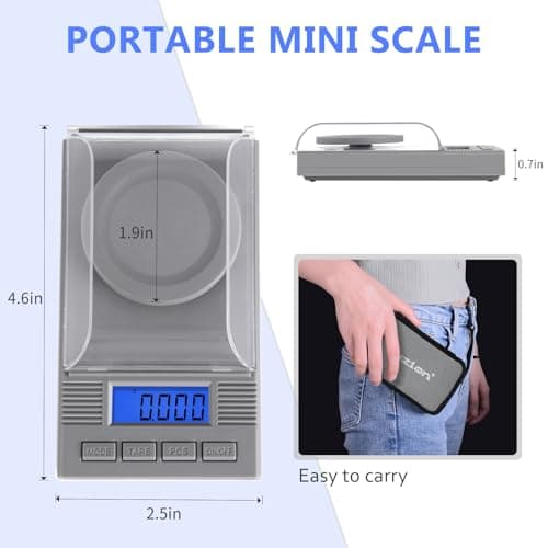 Fuzion Milligram Scale for Precise Powder, Jewelry, and reloading Weights