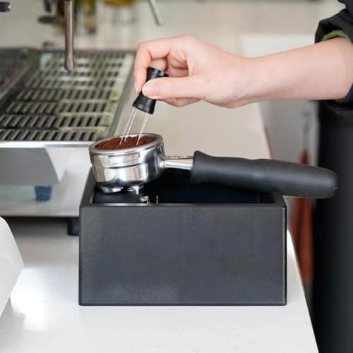 watchget Dual Function Espresso Knock Box, Black