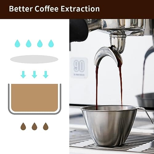 55mm Espresso Paper Filter Acrylic Holder, Compatible with 58mm Portafilters, 100 Pcs