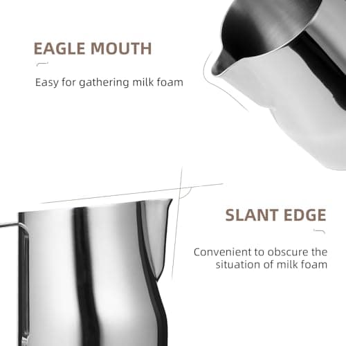 MHW-3BOMBER Stainless Steel Milk Frothing Pitcher 450ml P6001S-OS