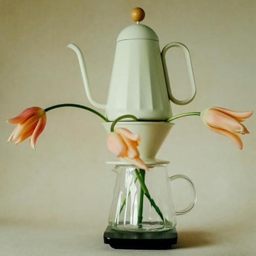Heat Resistant Borosilicate Glass Carafe, 500ml Pour Over Coffee Server