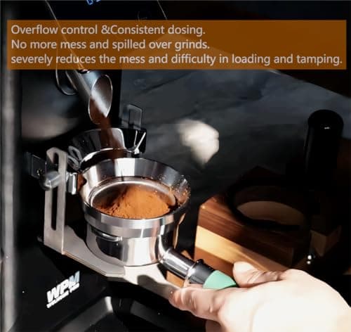 53mm Food-Grade 304 Stainless Steel Espresso Dosing Funnel Compatible with Breville Portafilter