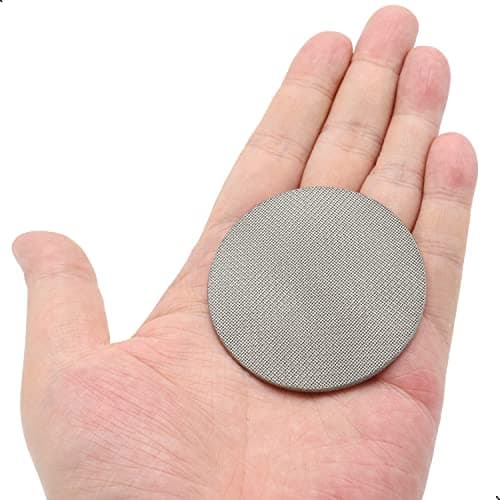 2 Pack 51mm Coffee Portafilter Filter Basket, Reusable 1.7mm Filter Mesh Plate (51mm, 100μm)