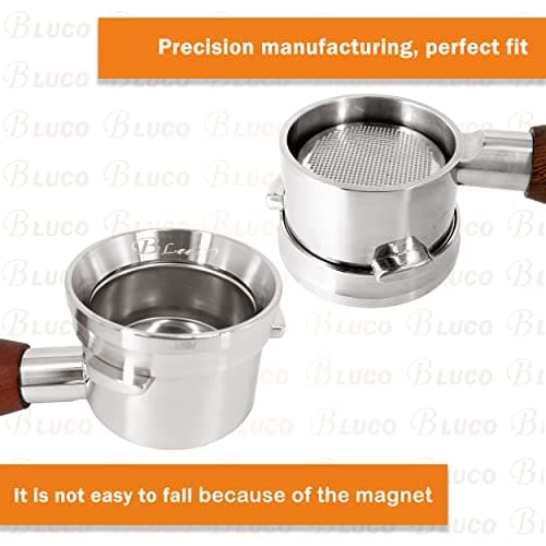 BLUCO 58mm Stainless Steel Espresso Dosing Funnel - Precise and Mess-Free