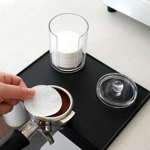 Watchget 51/54/58mm Acrylic Espresso Filter Holder with Lid